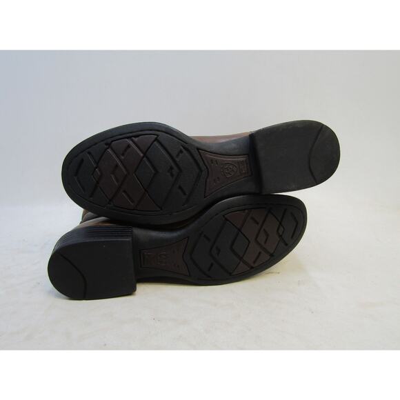 Ariat Womens Size 9.5 B Brown Leather Cowboy Western Boots - Picture 9 of 11